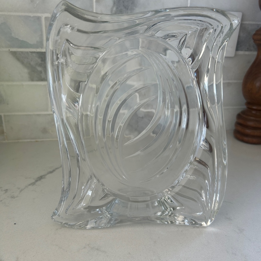 5x7 Oval Vintage Mikasa Crystal “emotion” Frame